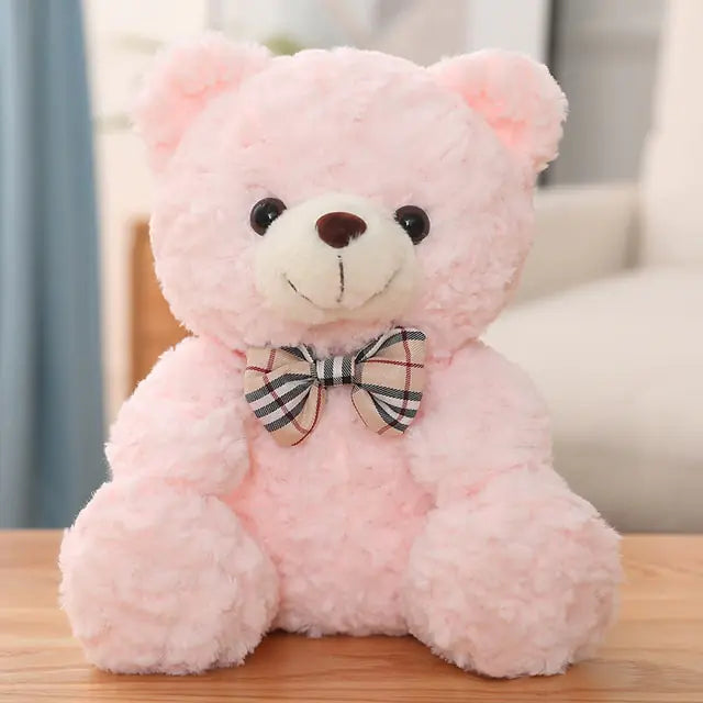 10” Cute Cartoon Teddy Bear Plush Toys - Soft and Cuddly Stuffed Animals for Babies