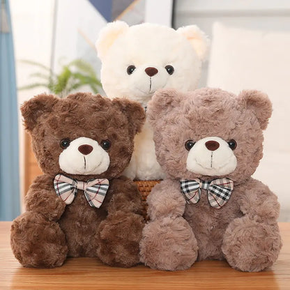 10” Cute Cartoon Teddy Bear Plush Toys - Soft and Cuddly Stuffed Animals for Babies