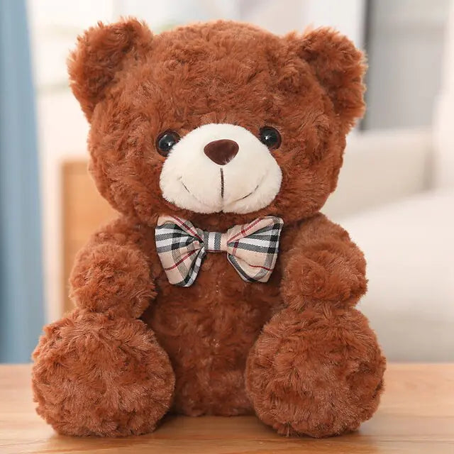 10” Cute Cartoon Teddy Bear Plush Toys - Soft and Cuddly Stuffed Animals for Babies