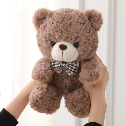 10” Cute Cartoon Teddy Bear Plush Toys - Soft and Cuddly Stuffed Animals for Babies