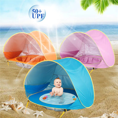 Baby Beach Tent Portable Infant Pool Protection Shade Light Travel Canopy