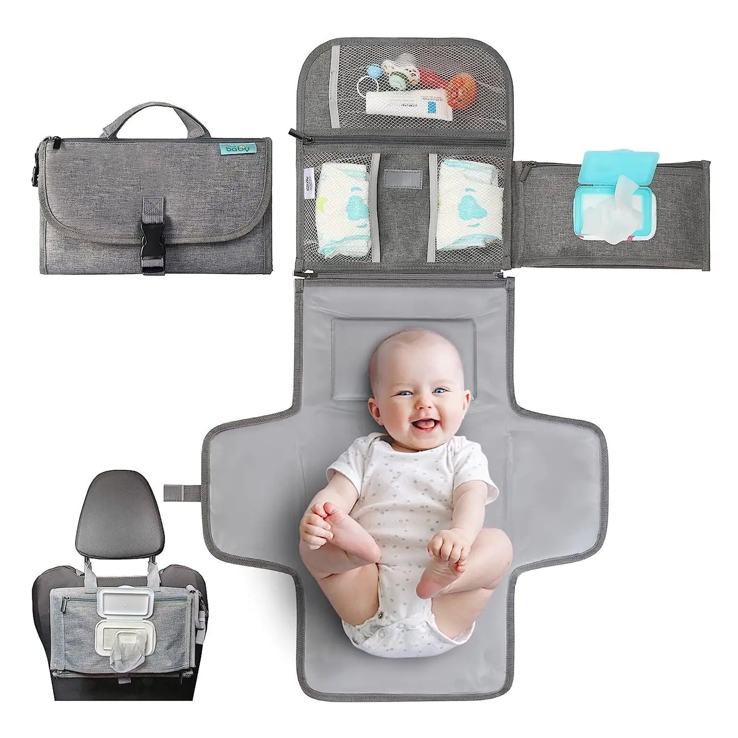 Baby Diaper Changing Station Portable Pouch Travel Essentials