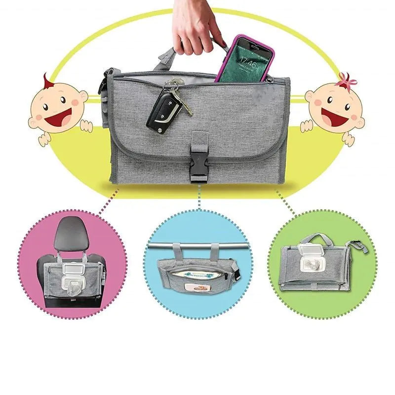 Baby Diaper Changing Station Portable Pouch Travel Essentials